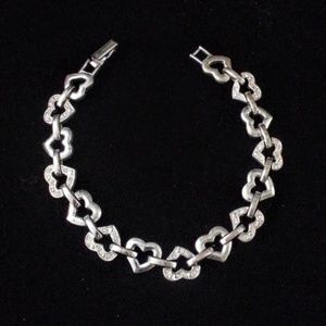 8" Silver heart line bracelet by Avon EVC